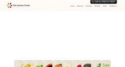 Desktop Screenshot of delcarmenfruits.com