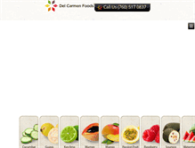Tablet Screenshot of delcarmenfruits.com